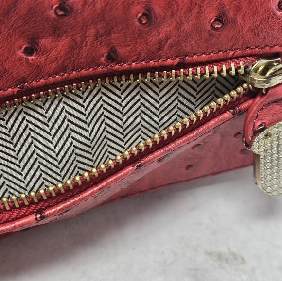 Steve Madden red Ostrich print wallet - Picture 7 of 10